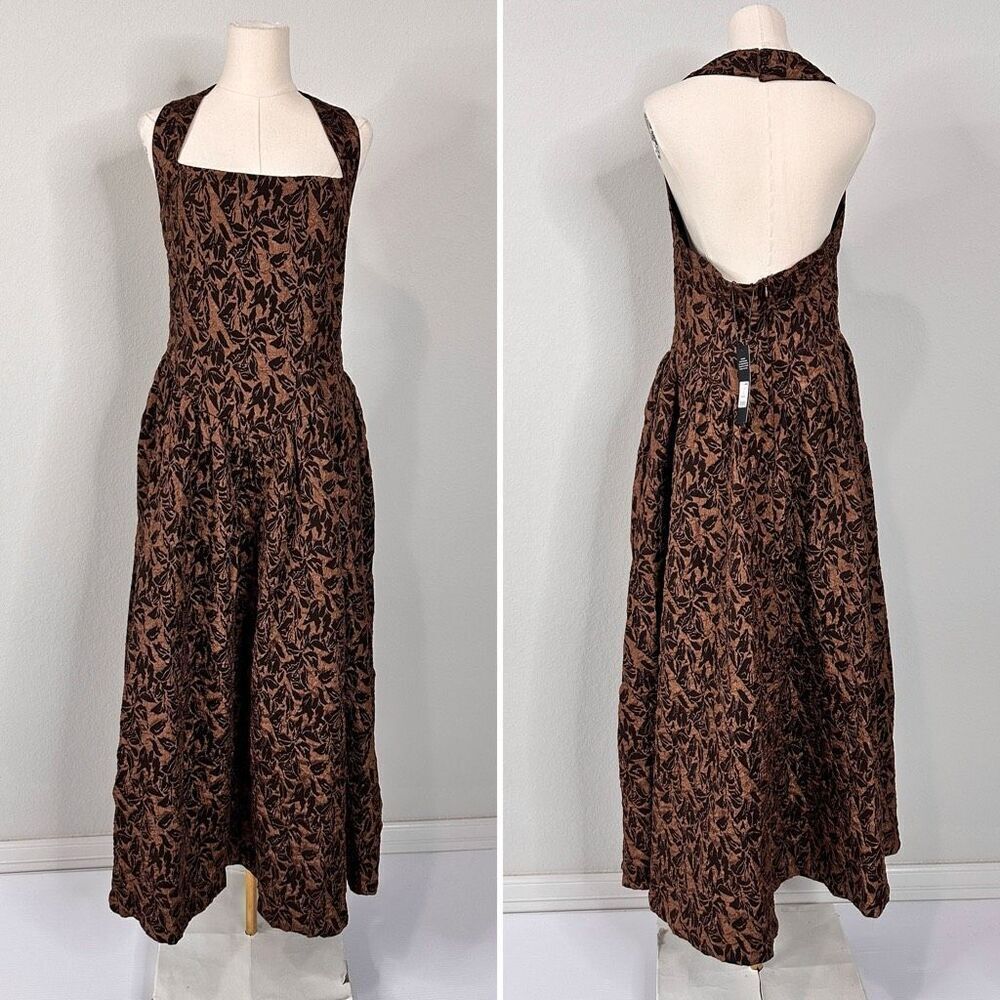 NWT Fashion Nova Meredith Jacquard Maxi Dress XL  Regency Wedding Holidays - Picture 4 of 11